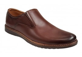 Oferta Marimea 40 Pantofi barbati casual din piele naturala maro fara siret L330ELM
